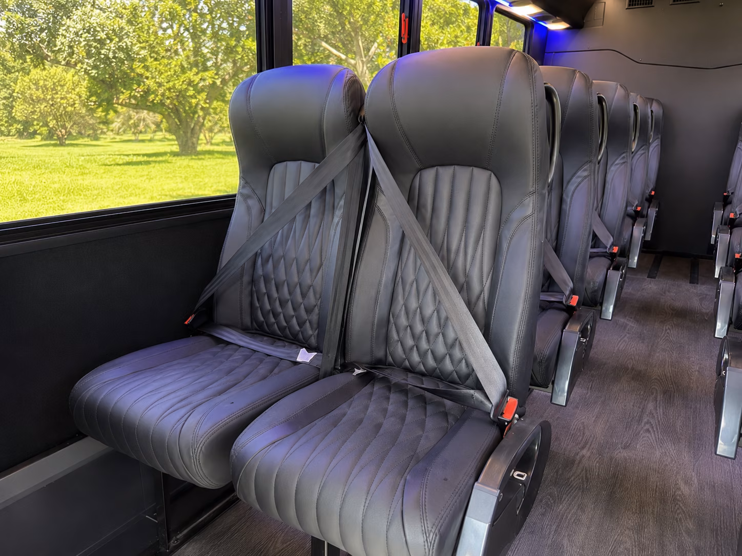 lawrence wedding transportation onboard seating